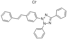 结构式 CAS# 24387-36-8, 2,5-二苯基-3-(4-苯乙烯基苯基)四唑鎓氯化物