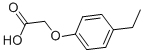 structure of CAS# 24431-27-4, 4-Ethylphenoxyacetic Acid;2-(4-Ethylphenoxy)Ethanoic Acid;(4-Ethylphenoxy)Acetic Acid;Aronis005766