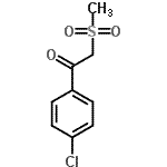 structure of CAS# 24437-48-7, 1-(4-Chlorophenyl)-2-(Methylsulfonyl)Ethanone;1-(4-chlorophenyl)-2-(methylsulfonyl)-1-ethanone;1-(4-chlorophenyl)-2-(methylsulfonyl)ethan-1-one;1-(4-Chlorophenyl)-2-(methylsulphonyl)ethan-1-one