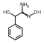 structure of CAS# 24440-15-1, (1Z)-N',2-Dihydroxy-2-Phenylethanimidamide;2-amino-2-(hydroxyimino)-1-phenylethan-1-ol;N,^a-Dihydroxybenzeneethanimidamide;N,2-dihydroxy-2-phenylacetimidamide