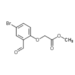structure of CAS# 24581-99-5, Methyl (4-Bromo-2-Formylphenoxy)Acetate;acetic acid, (4-bromo-2-formylphenoxy), methyl ester;acetic acid, (4-bromo-2-formylphenoxy)-, methyl ester;methyl (4-bromo-2-formylphenoxy)acetate