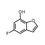 CAS 登录号：246029-02-7， 5-氟-1-苯并呋喃-7-醇