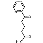 结构式 CAS# 246160-12-3, 1-(2-吡啶基)-1,5-己烷二酮