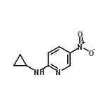 structure of CAS# 246862-51-1, N-Cyclopropyl-5-Nitro-2-Pyridinamine;2-PYRIDINAMINE,N-CYCLOPROPYL-5-NITRO-;cyclopropyl(5-nitro(2-pyridyl))amine;Cyclopropyl-(5-nitro-pyridin-2-yl)-amine
