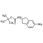 structure of CAS# 246873-45-0, 2-Methyl-2-Propanyl (5-Amino-2,3-Dihydro-1H-Inden-2-Yl)Carbamate;CARBAMIC <wbr>ACID,N-(5<wbr>-AMINO-2,<wbr>3-DIHYDRO<wbr>-1H-INDEN<wbr>-2-YL)-, <wbr>1,1-DIMET<wbr>HYLETHYL <wbr>ESTER;N-(5-aminoindan-2-yl)(tert-butoxy)carboxamide;tert-butyl 5-amino-2,3-dihydro-1H-inden-2-ylcarbamate