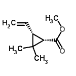 CAS 登录号：247129-72-2， 甲基(1S,3R)-2,2-二甲基-3-乙烯基环丙烷羧酸酯