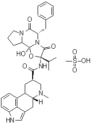 结构式 CAS# 24730-10-7, 双氢麦角汀甲磺酸盐