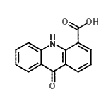 结构式 CAS# 24782-64-7, 9-氧代-9,10-二氢-4-吖啶羧酸