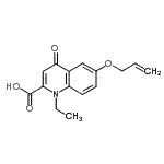 CAS 登录号：248596-48-7， 6-(烯丙氧基)-1-乙基-4-氧代-1,4-二氢-2-喹啉羧酸