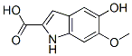 structure of CAS# 2495-80-9, 5-Hydroxy-6-Methoxy-1H-Indole-2-Carboxylic Acid;5-Hydroxy-6-Methoxy-2-Indolecarboxylic Acid;5-Hydroxy-6-Methoxy-2-Indolylcarboxylic Acid;5-Hydroxy-6-Methoxyindole-2-Carboxylic Acid