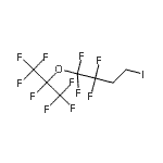 structure of CAS# 25080-20-0, 1,1,2,2-Tetrafluoro-1-[(1,1,1,2,3,3,3-Heptafluoro-2-Propanyl)Oxy]-4-Iodobutane;1-(Perfluoroisopropoxy)-1,1,2,2-tetrafluoro-4-iodobutane;1-(Perflu<wbr>oroisopro<wbr>poxy)-1,1<wbr>,2,2-tetr<wbr>afluoro-4<wbr>-iodobuta<wbr>ne, 7-Iod<wbr>o-1,1,1,2<wbr>,4,4,5,5-<wbr>octafluor<wbr>o-2-(trif<wbr>luorometh<wbr>yl)-3-oxa<wbr>heptane, <wbr>1-[(1,1,1<wbr>,2,3,3,3-<wbr>Heptafluo<wbr>ropropan-<wbr>2-yl)oxy]<wbr>-4-iodo-1<wbr>,1,2,2-te<wbr>trafluoro<wbr>butane;1,1,2,2-T<wbr>etrafluor<wbr>-1-[(1,1,<wbr>1,2,3,3,3<wbr>-heptaflu<wbr>or-2-prop<wbr>anyl)oxy]<wbr>-4-iodbut<wbr>an