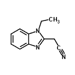 CAS 登录号：25184-09-2， (1-乙基-1H-苯并咪唑-2-基)乙腈
