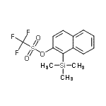 结构式 CAS# 252054-88-9, 1-(三甲基硅烷基)-2-萘基三氟甲烷磺酸酯