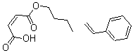 CAS 登录号：25215-62-7， (Z)-2-丁烯二酸单丁酯与苯乙烯聚合物