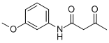 结构式 CAS# 25233-47-0, N-(3-甲氧基苯基)-3-氧代-丁酰胺