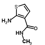 结构式 CAS# 252963-49-8, 2-氨基-N-甲基-噻吩-3-甲酰胺