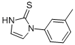 structure of CAS# 25372-35-4, 1-(3-Methylphenyl)-3H-Imidazole-2-Thione;Mls000394627;Smr000262058;Zinc02528144