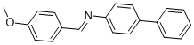 structure of CAS# 25543-63-9, 4-[(4-Methoxybenzylidene)Amino]Biphenyl;(4-Methoxybenzylidene)-(4-Phenylphenyl)Amine;P-Methoxybenzylidene P-Biphenylaniline;N-[(E)-(4-Methoxyphenyl)Methylidene][1,1'-Biphenyl]-4-Amine