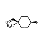 CAS 登录号：255852-21-2， 顺式-4-氟-1-甲基环己烷甲醛