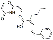 CAS#: 25586-24-7， 2-Propenoic Acid, Polymer With Butyl 2-Propenoate, Ethenylbenzene And 2-Propenamide