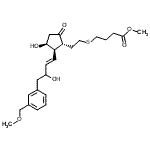 CAS#: 256382-08-8， Methyl 4-({2-[(1R,2R,3S)-3-Hydroxy-2-{(1E)-3-Hydroxy-4-[3-(Methoxymethyl)Phenyl]-1-Buten-1-Yl}-5-Oxocyclopentyl]Ethyl}Sulfanyl)Butanoate