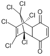 structure of CAS# 2591-92-6, 1,2,3,4,9,9-Hexachloro-1,4,4a,8a-tetrahydro-1,4-Methanonaphthalene-5,8-dione;Tricyclo[6.2.1.0(2,7)]Undeca-4,9-Dien-3,6-Dione, 1,8,9,10,11,11-Hexachloro-;Nsc49583