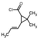 CAS#: 259670-71-8， 2,2-Dimethyl-3-[(1E)-1-Propen-1-Yl]Cyclopropanecarbonyl Chloride