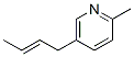 CAS 登录号：26091-11-2， (E)-5-(2-丁烯基)-2-甲基-吡啶
