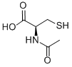 结构式 CAS# 26117-28-2, N-乙酰基-D-半胱氨酸