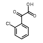structure of CAS# 26118-14-9, (2-Chlorophenyl)(Oxo)Acetic Acid;2-chlorophenyl-OXO-ACETIC ACID;2-Chlorophenyl-oxoacetic acid;2-Chloro-α-oxo-benzeneacetic acid