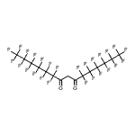 structure of CAS# 261503-74-6, 1,1,1,2,2,3,3,4,4,5,5,6,6,10,10,11,11,12,12,13,13,14,14,15,15,15-Hexacosafluoro-7,9-Pentadecanedione;8H,8H-Perfluoro-7,9-pentadecanedione;8H,8H-Perfluoropentadecane-7,9-dione;8H,8H-Perfluoropentadecane-7,9-dione 97%