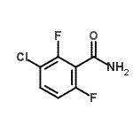 structure of CAS# 261762-41-8, 3-Chloro-2,6-Difluorobenzamide;MFCD01631386;ZINC02574996