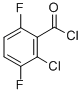 structure of CAS# 261762-42-9, 2-Chloro-3,6-Difluorobenzoyl Chloride;2-Chloro-3,6-Difluoro-Benzoyl Chloride;Jrd-1151;Zinc02382093