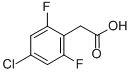 structure of CAS# 261762-52-1, 4-Chloro-2,6-Difluorophenylaceticacid;2-(4-Chloro-2,6-Difluoro-Phenyl)Acetic Acid;2-(4-Chloro-2,6-Difluoro-Phenyl)Ethanoic Acid;Jrd-1824