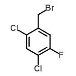 结构式 CAS# 261763-27-3, 1-(溴甲基)-2,4-二氯-5-氟苯