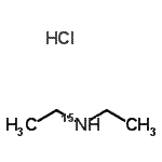 结构式 CAS# 262601-45-6, N-乙基乙烷(<sup>15</sup>N)胺盐酸盐(1:1)