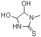 structure of CAS# 265986-74-1, 4,5-Dihydroxy-1-Methyl-2-Imidazolidinethione;1-methyl-2-thioxoimidazolidine-4,5-diol;4,5-dihydroxy-1-methylimidazolidine-2-thione;4,5-Dihydroxy-1-methyltetrahydro-2H-imidazole-2-thione