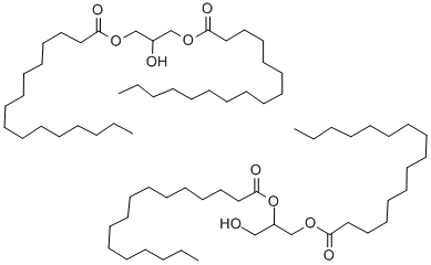 结构式 CAS# 26657-95-4, 甘油二棕榈酸酯