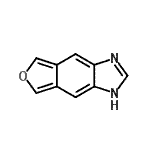 CAS 登录号：267-39-0， 1H-呋喃并[3,4-f]苯并咪唑