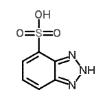 structure of CAS# 26725-50-8, 2H-Benzotriazole-4-Sulfonic Acid;1H-benzotriazolesulphonic acid;2H-benzo[d][1,2,3]triazole-4-sulfonic acid;Benzotriazole-4-sulfonic acid