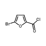 structure of CAS# 26726-16-9, 5-Bromo-2-Furoyl Chloride;5-bromofuran-2-carbonyl chloride;5-Bromo-furan-2-carbonyl chloride;MFCD03424743
