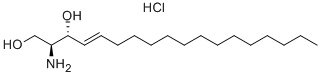structure of CAS# 2673-72-5, (2S,3R,4E)-2-Amino-4-Octadecene-1,3-Diol Hydrochloride (1:1);TRANS-D-ERYTHRO-2-AMINO-4-OCTADECENE-1,3-DIOL HCL;D-Erythro-Sphingosine Hydrochloride, 97%;D-SPHINGOSINE HCL
