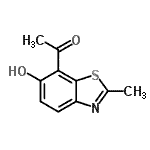 CAS 登录号：26749-62-2， 1-(6-羟基-2-甲基-1,3-苯并噻唑-7-基)乙酮