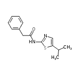 structure of CAS# 267654-00-2, N-(5-Isopropyl-1,3-Thiazol-2-Yl)-2-Phenylacetamide;BML-259;CAY10554;N-(5-ISOPROPYL-THIAZOL-2-YL)-2-PHENYL-ACETAMIDE