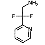 structure of CAS# 267875-68-3, 2,2-Difluoro-2-(2-Pyridinyl)Ethanamine;2,2-DIFLUORO-2-PYRIDIN-2-YLETHANAMINE;2,2-Difluoro-2-pyridin-2-ylethaneamine;2,2-Difluoro-2-pyridin-2-yl-ethylamine
