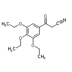 structure of CAS# 267880-91-1, 3-Oxo-3-(3,4,5-Triethoxyphenyl)Propanenitrile;3,4,5-Triethoxybenzoylacetonitrile;3-oxo-3-(3,4,5-triethoxyphenyl)propanenitrile