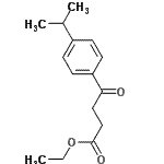 结构式 CAS# 26803-60-1, 乙基4-(4-异丙基苯基)-4-氧代丁酸酯
