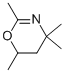 structure of CAS# 26939-18-4, 2,4,4,6-Tetramethyl-1-Oxa-3-Aza-2-Cyclohexene;2,4,4,6-Tetramethyl-4,5-Dihydro-1,3-Oxazine;4H-1,3-Oxazine, 5,6-Dihydro-2,4,4,6-Tetramethyl-;5,6-Dihydro-2,4,4,6-Tetramethyl4h-1,3-Oxazine