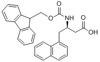 structure of CAS# 269398-89-2, Fmoc-(R)-3-Amino-4-(1-Naphthyl)-Butyric Acid;N-BETA-(9-FLUORENYLMETHOXYCARBONYL)-D-HOMO(1-NAPHTHYL)ALANINE;(R)-3-(Fmoc-Amino)-4-(1-Naphthyl)Butyric Acid;FMOC-(R)-3-AMINO-4-(1-NAPHTHYL)BUTANOIC ACID