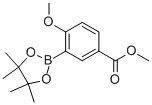 结构式 CAS# 269410-10-8, 2-甲氧基-5-甲氧羰基苯硼酸频哪醇酯